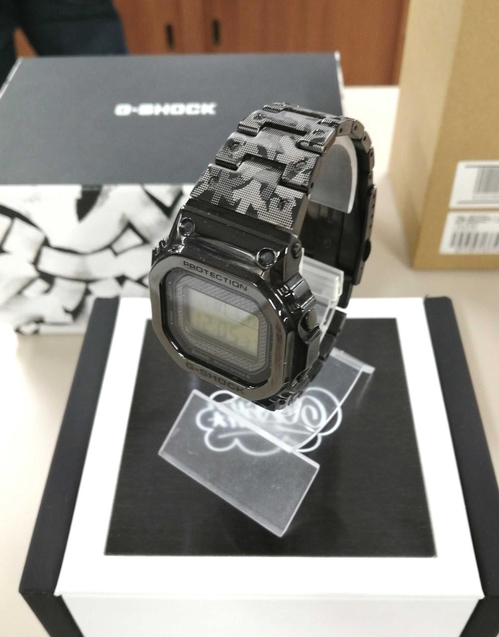 CASIO G-SHOCK GMW-B5000EH-1JR (Eric Haze) Silver Watch Auth Japan