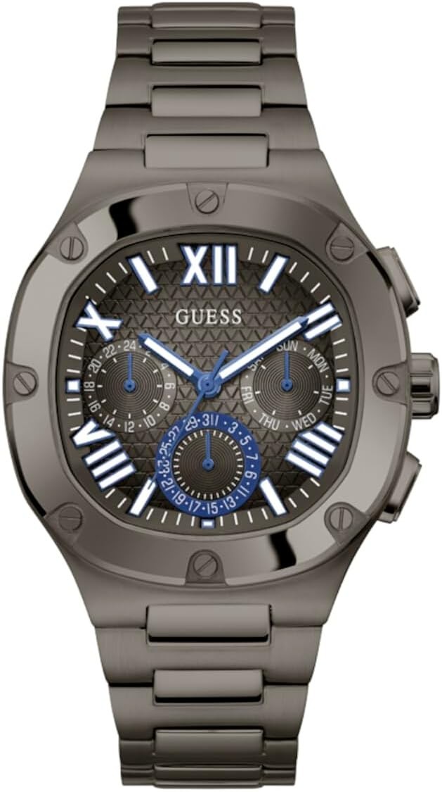 Guess Men’s Headline Quartz Gunmetal Dial Watch – GW0572G5 NEW