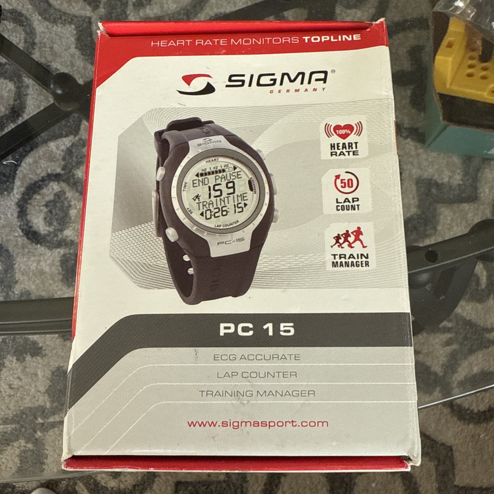Sigma PC-15 Heart Rate Monitor Quartz Digital Men’s Watch Germany