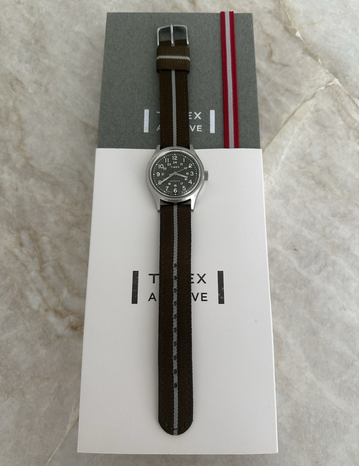 Timex Archive MK1 Mechanical Hand-Wind Green Dial TW2U69000 with Box and Papers