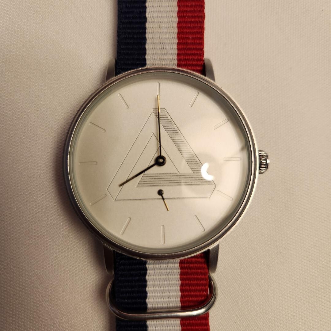 Watch *America Red White Blue Band Analog BY: ENMEX FW80751G Stainless Steel