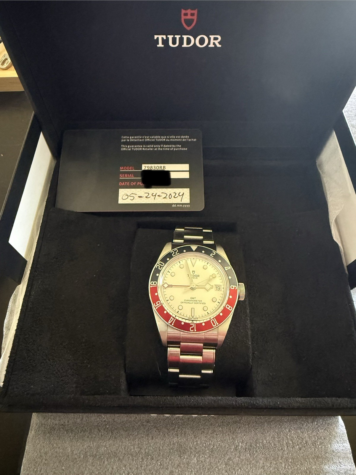 2024 Tudor Black Bay 58 GMT Pepsi Opaline Dial Full Set