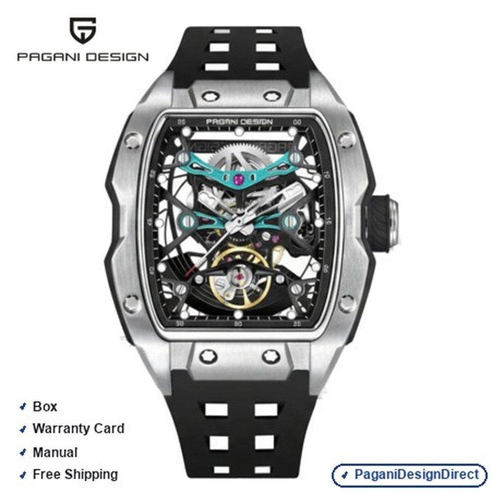 Pagani Design PD-YS018 Silver Black Men Automatic Watch