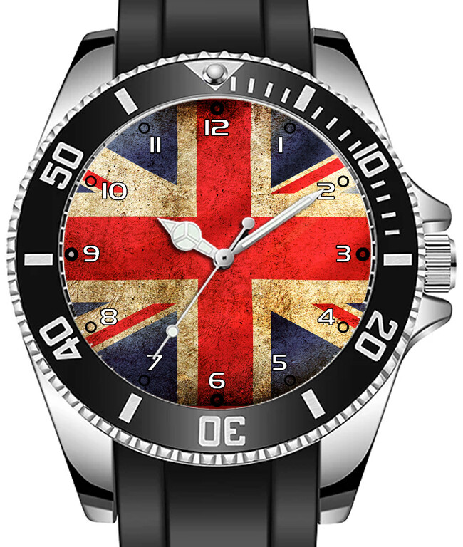 United Kingdom Flag Sporty Unique Stylish Wrist Watch