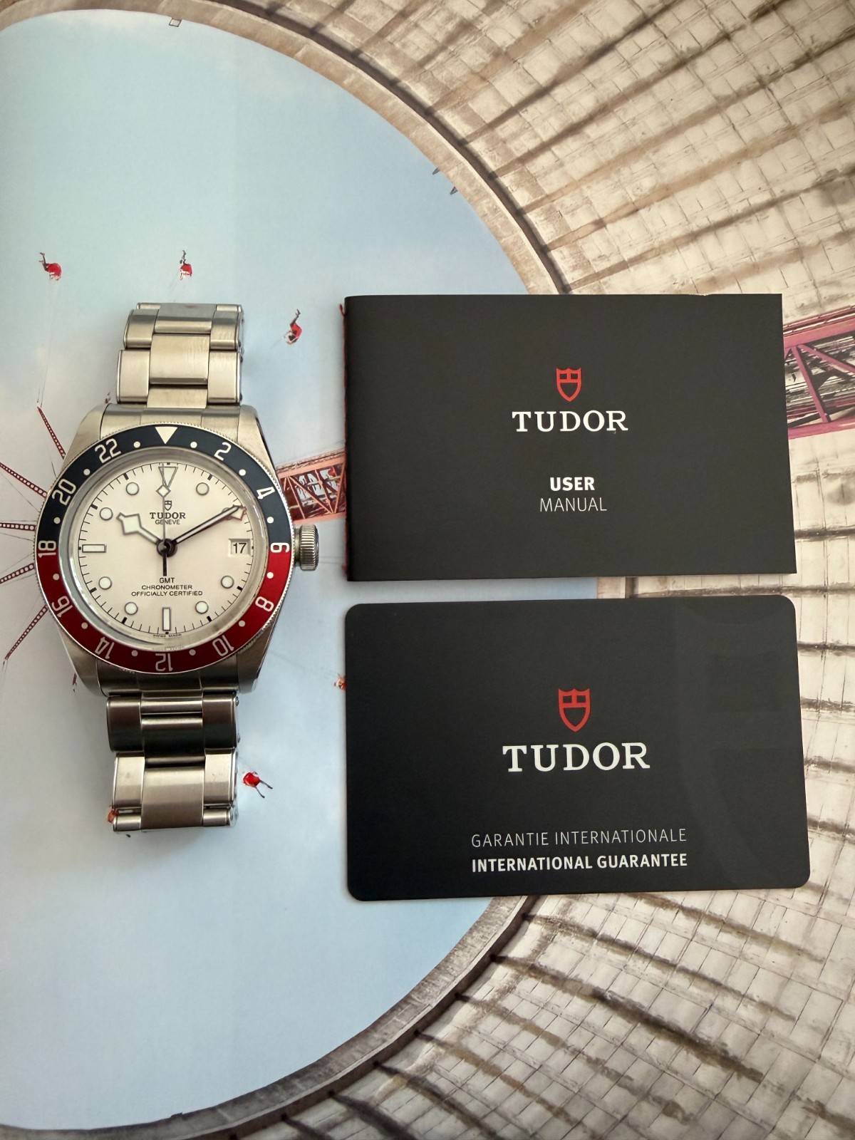 Tudor Black Bay 41 GMT Opaline, Full Box, Papers, and Great Condition Bracelet