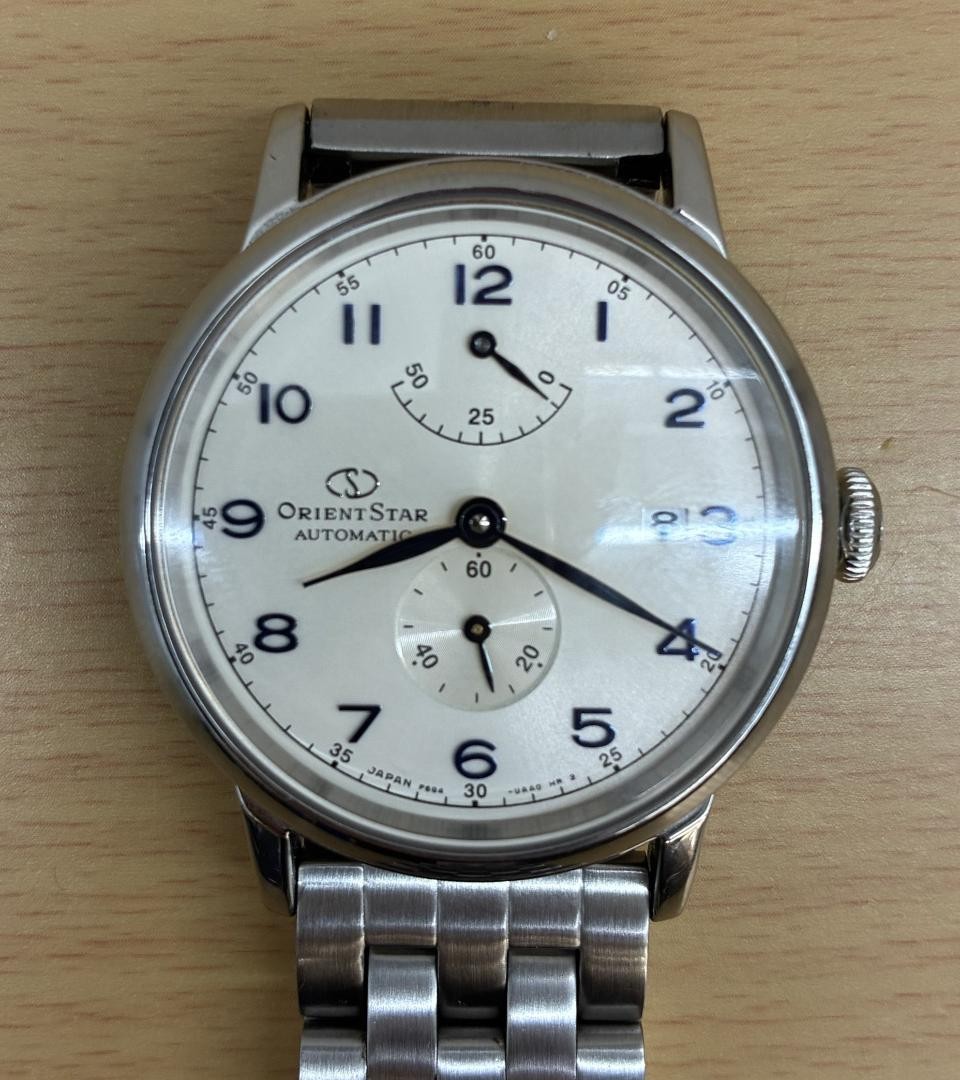 Orient Star Heritage Gothic AT automatic winding men s wristwatch working item