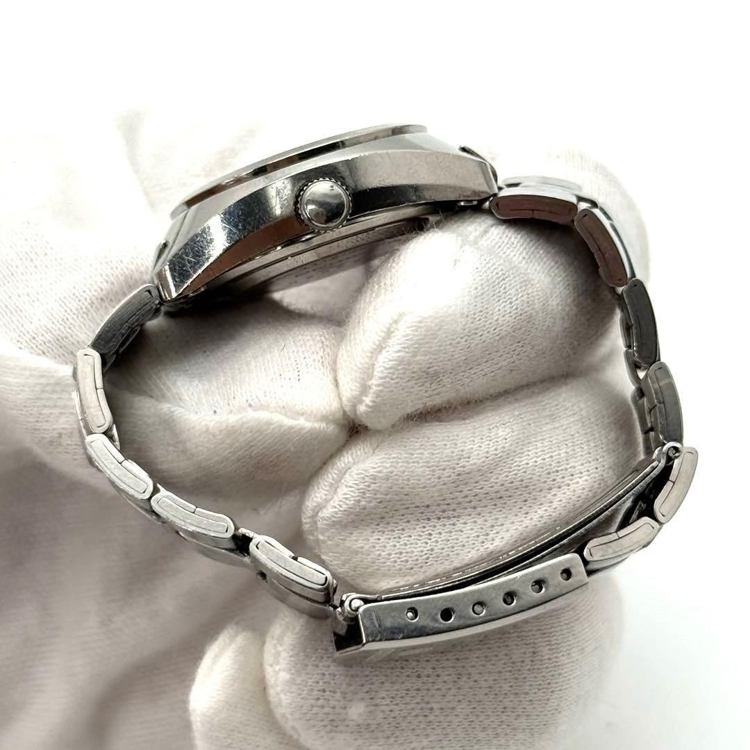 Working condition SEIKO manual winding ladies’ watch, date display, silver,