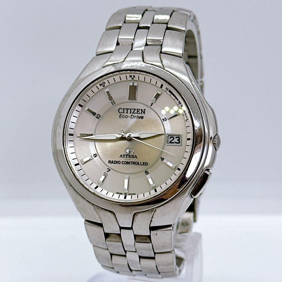Citizen Attesa H410-T007627 Solar-Powered Titanium Silver