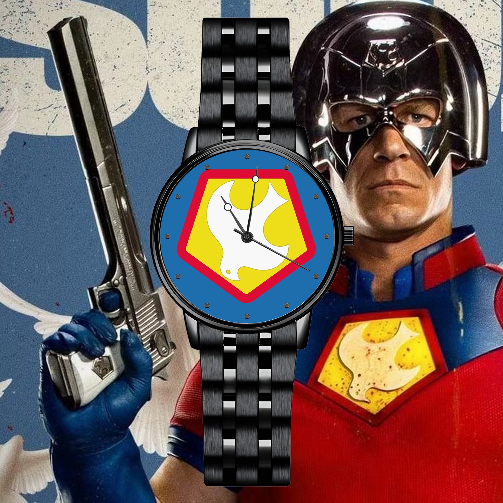 Peacemaker DC Comics Engraved Wristwatch
