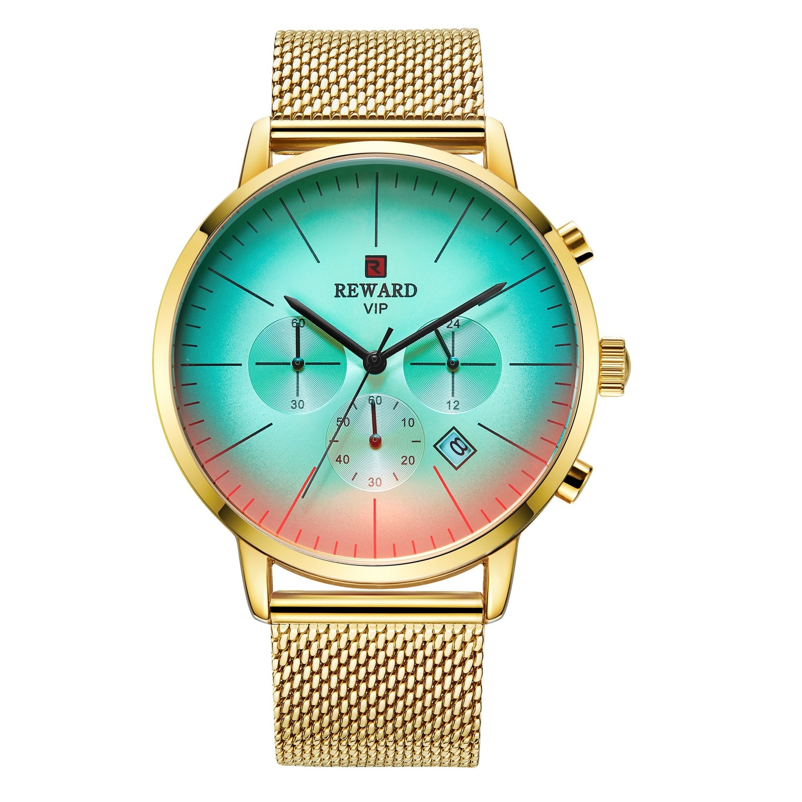 REWARD Six-pin Watch Business Man Watch Waterproof Calendar Men Watch