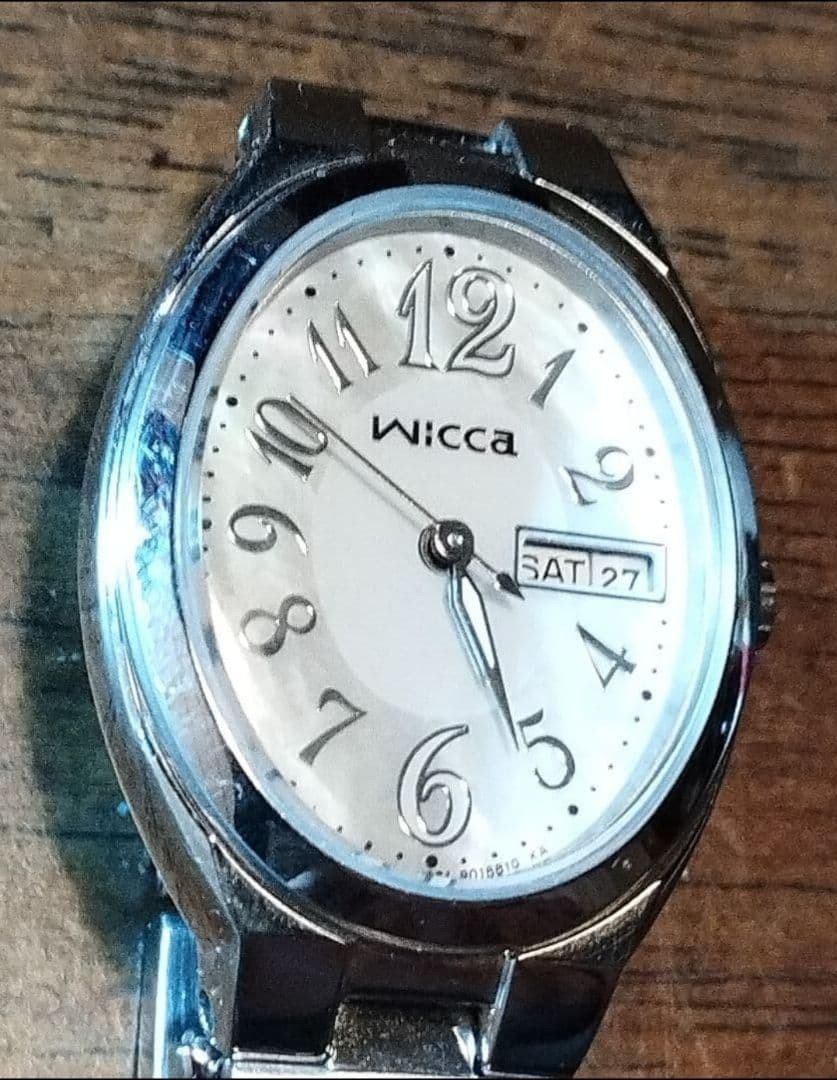 Citizen Wicca Solar Watch Day Date Shell Dial 16 8 cm Analog LS421 Watch