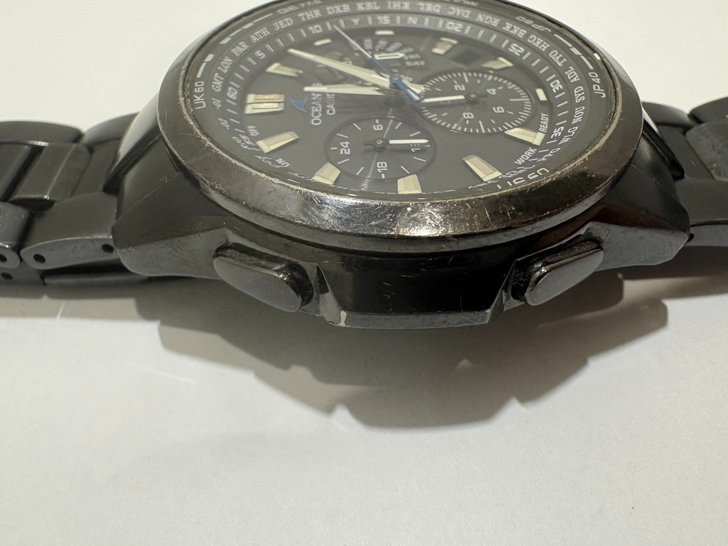 CASIO OCEANUS OCW-M700 Titanium Tough Solar Multiband 5 Chronograph Watch Japan
