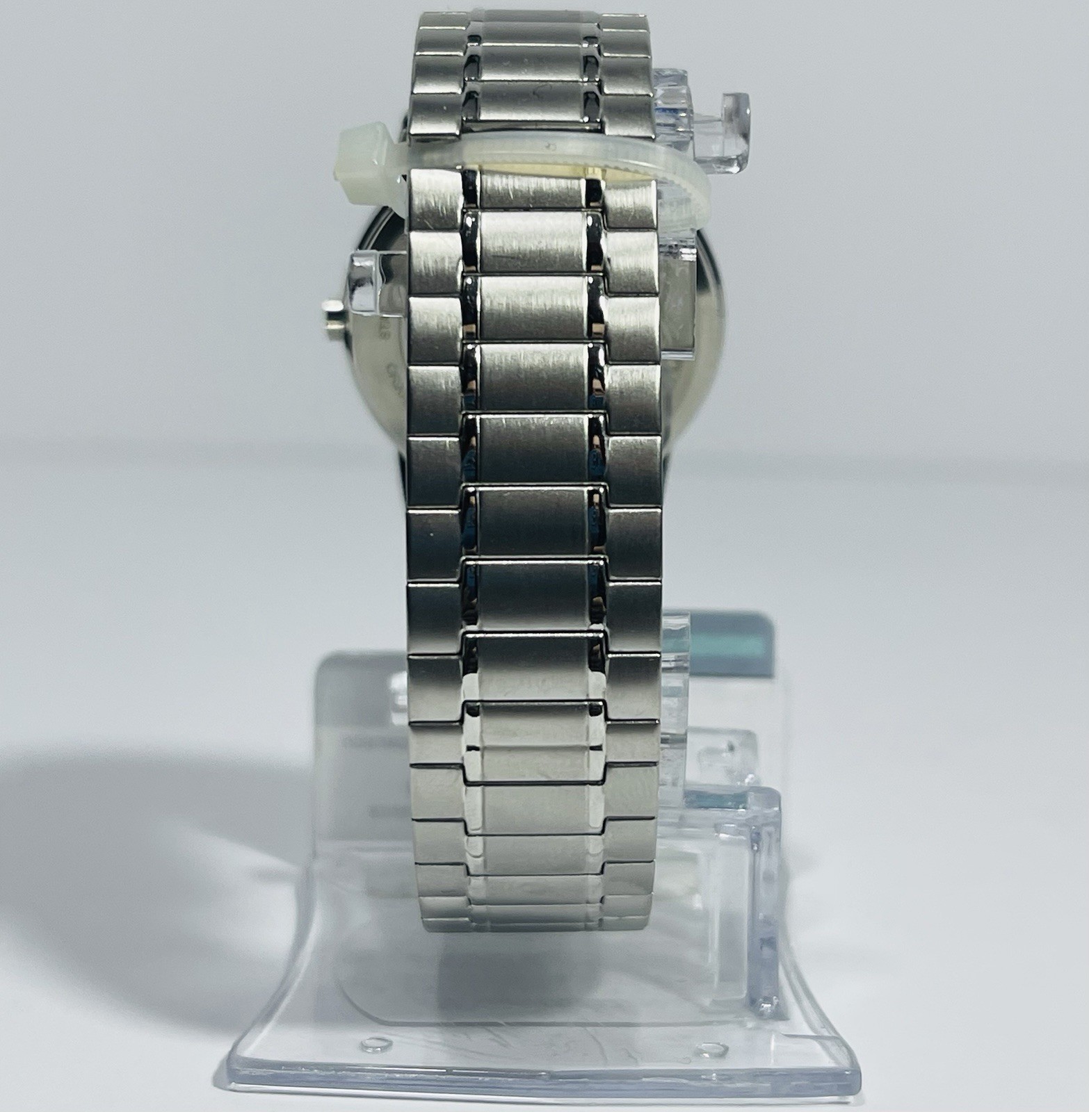 New Timex Easy Reader Men’s Watch Silver Tone 35mm Date Indiglo Expansion Band