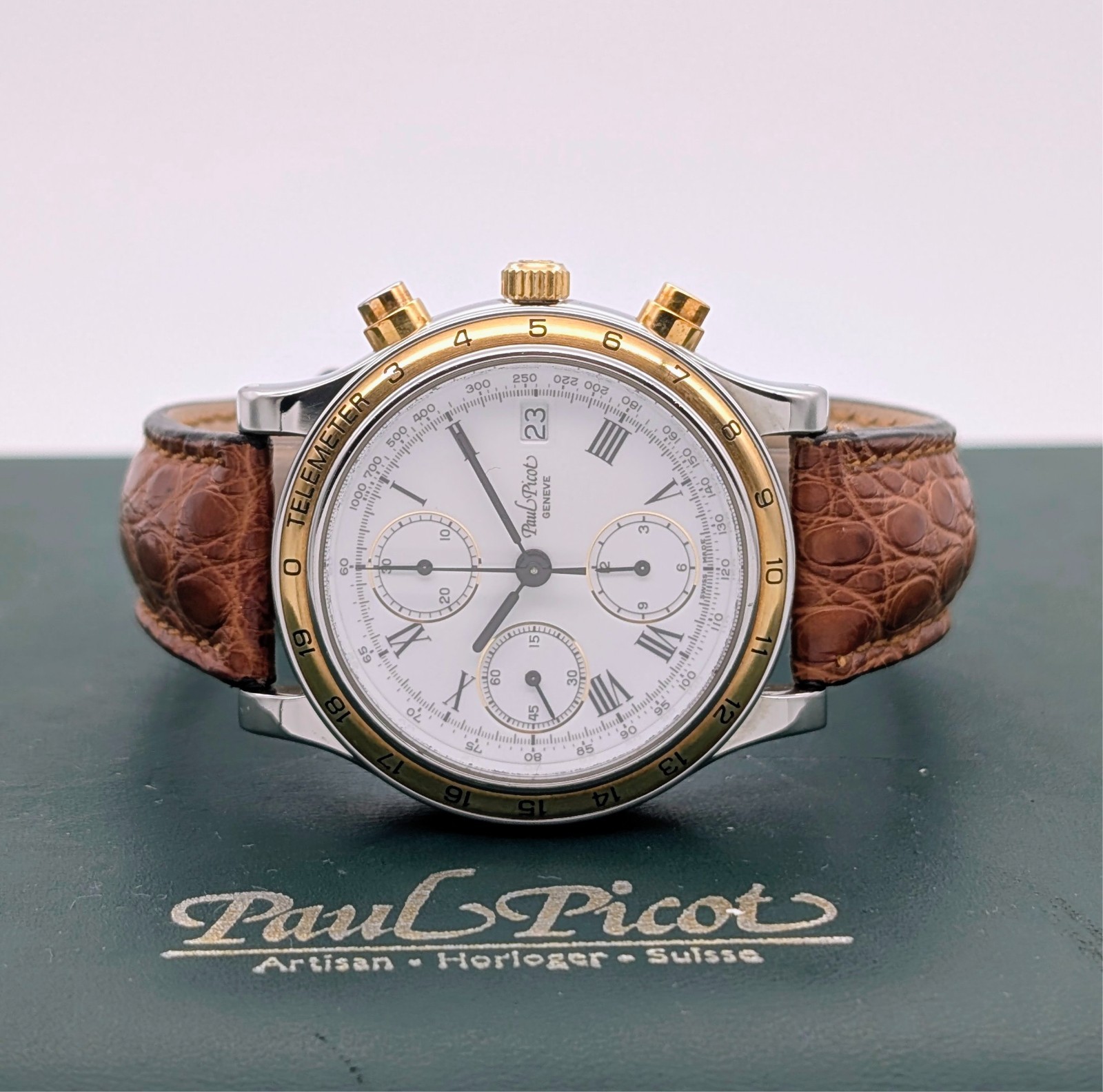 Paul Picot Depose Telemeter Chronograph Ref. 213-400-5006 Ø39mm Watch #3121