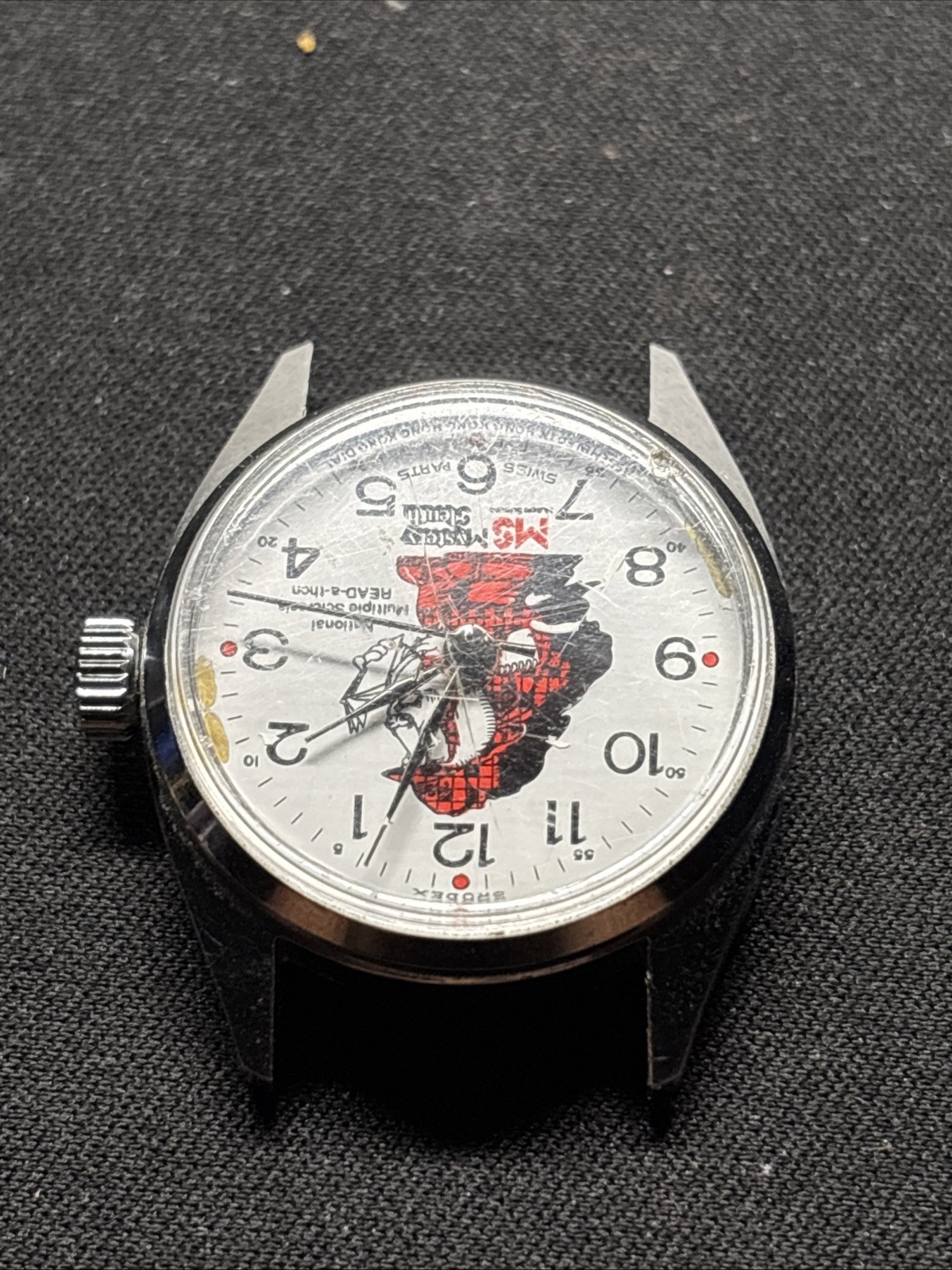 1978 Multiple Sclerosis Mystery Sleuth READ-A-THON Watch WORKS! Wind Up