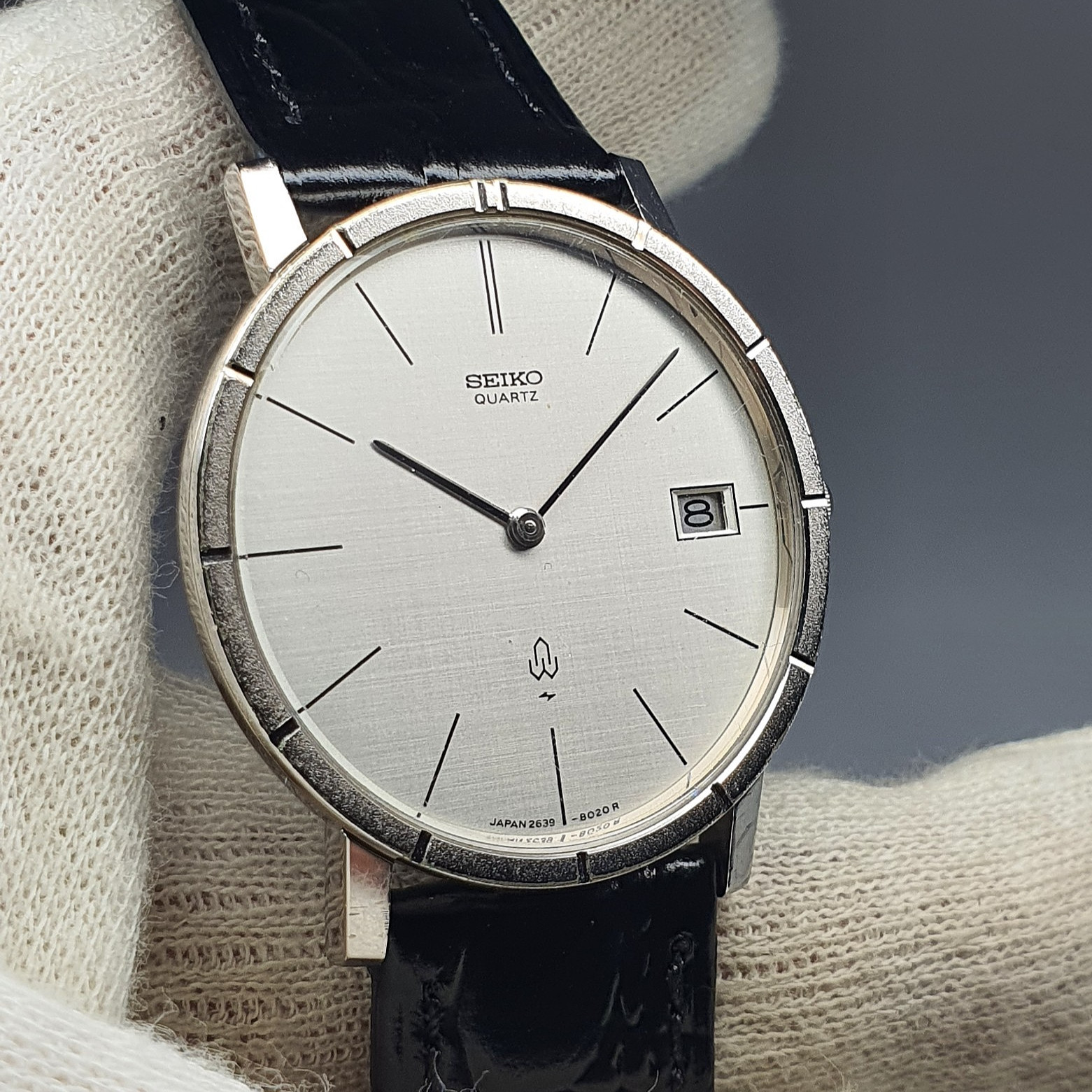 Seiko “Chariot” Oct. 1978 Notched Palladium Bezel, Linen Dial Japan (2639-8010)