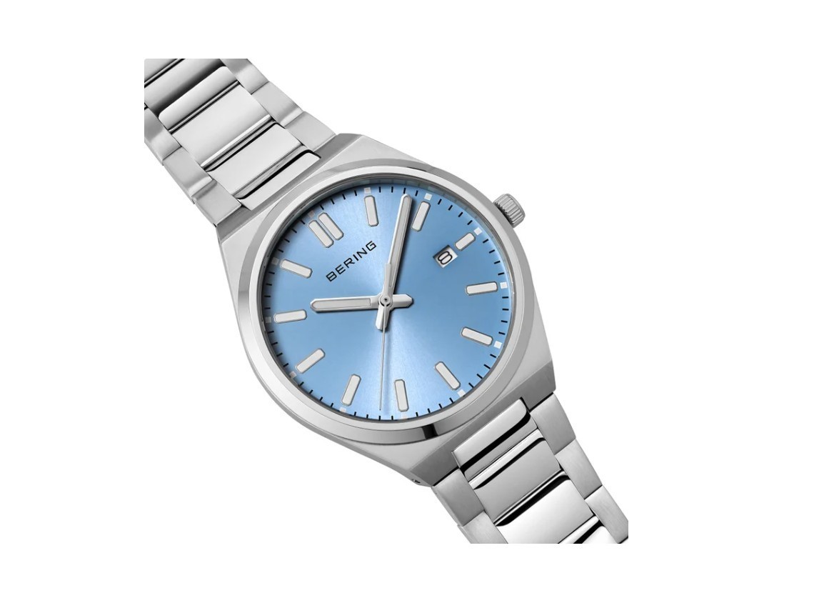 Bering Classic Blue Sunray Dial Quartz Men’s Watch, Free-shipping39mm,50m Water
