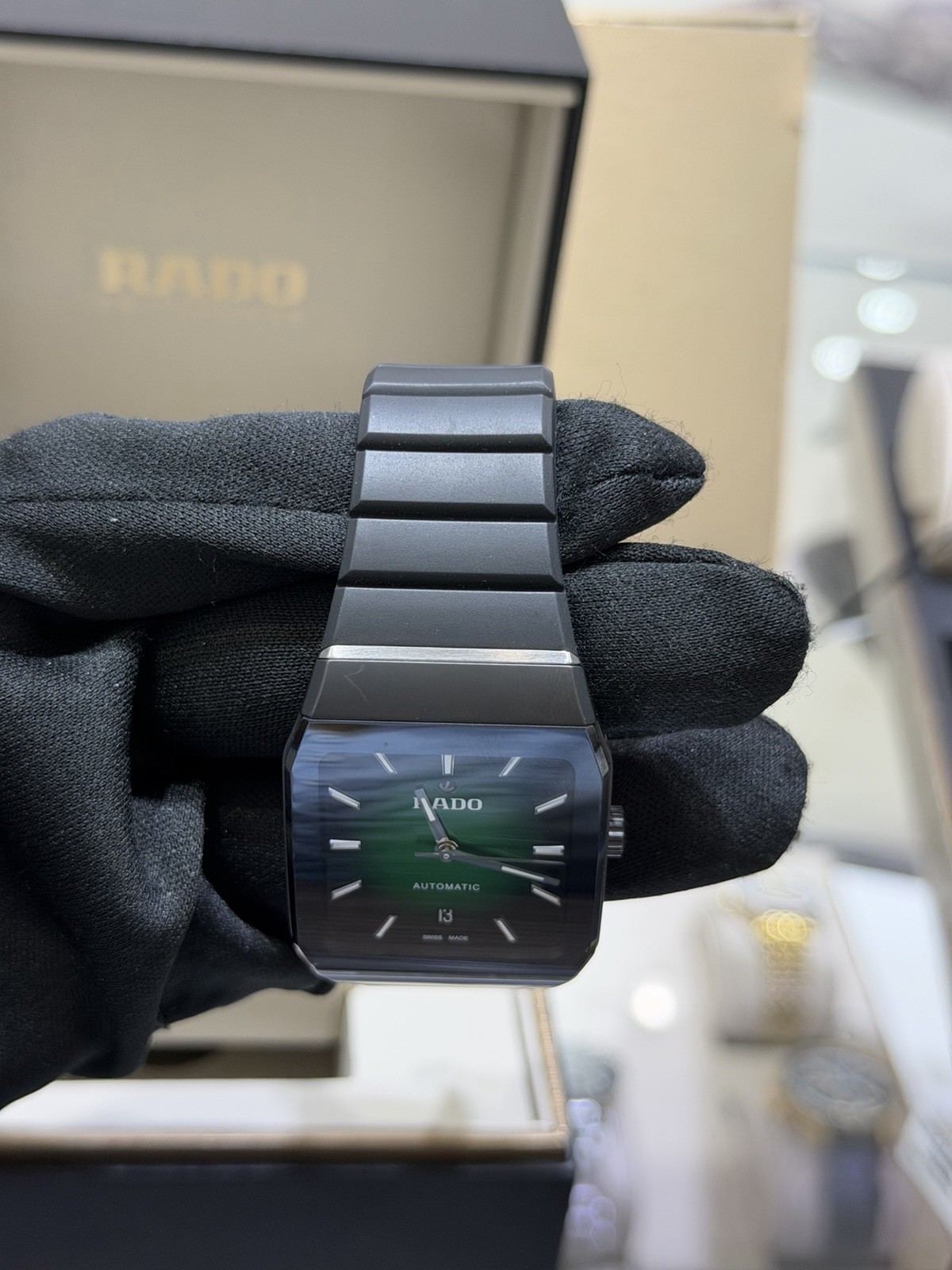 Rado Anatom Automatic ST Steel Graded Green-Black Dial Unisex Watch R10202319