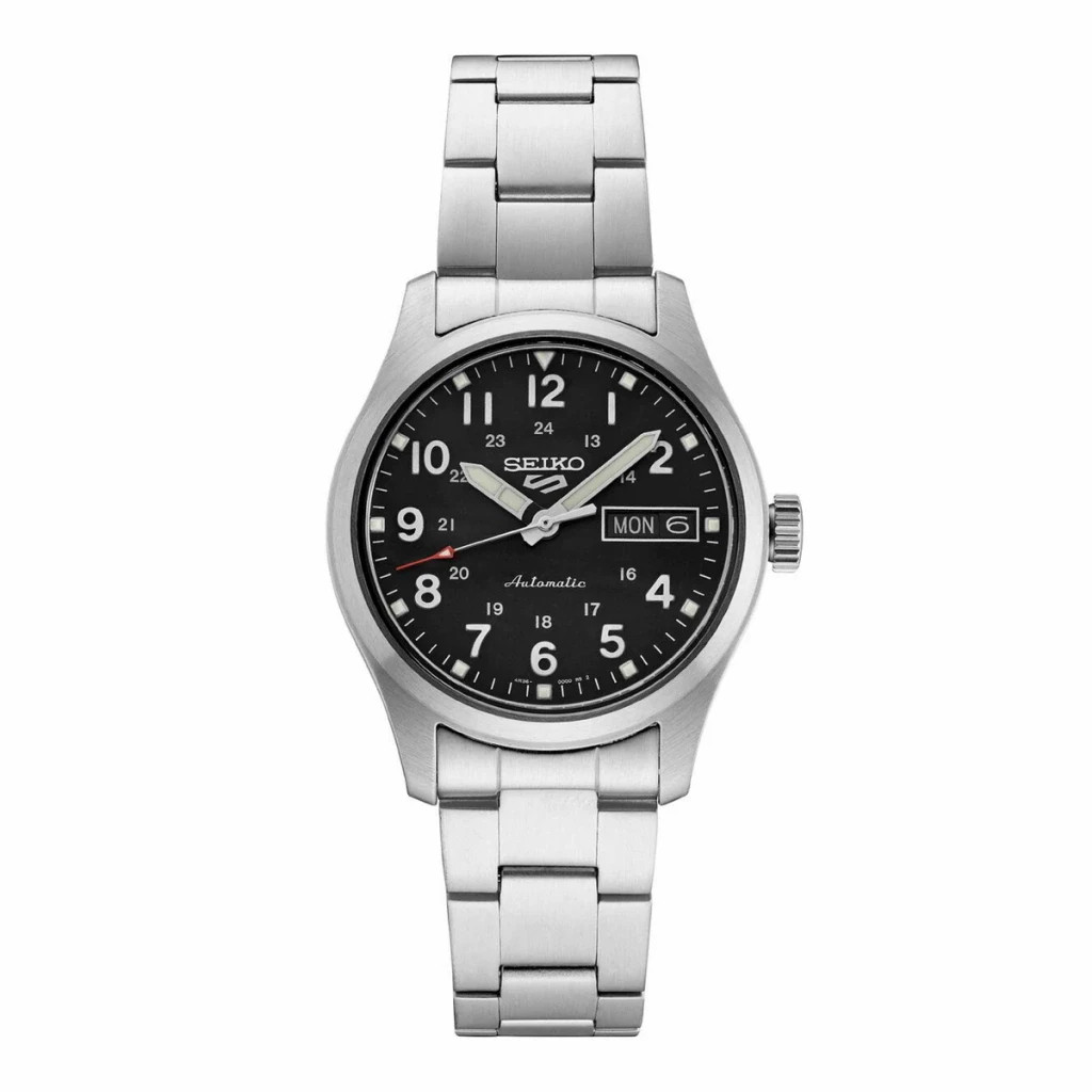 Seiko Men’s 5 Sports Automatic Black Dial Watch – SRPJ81K1 NEW