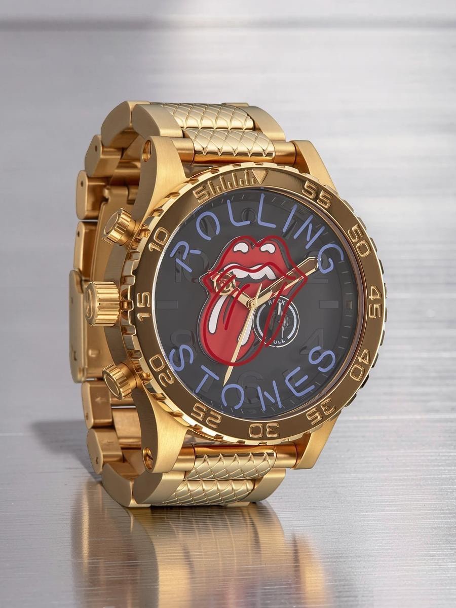 Nixon x The Rolling Stones 51-30 Gold Watch 300M 51mm Box Unused