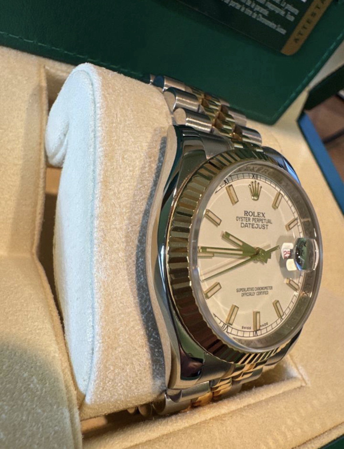 Rolex Datejust 36, 2017, White Dial, Roulette Style Date, Full Set, Excellent
