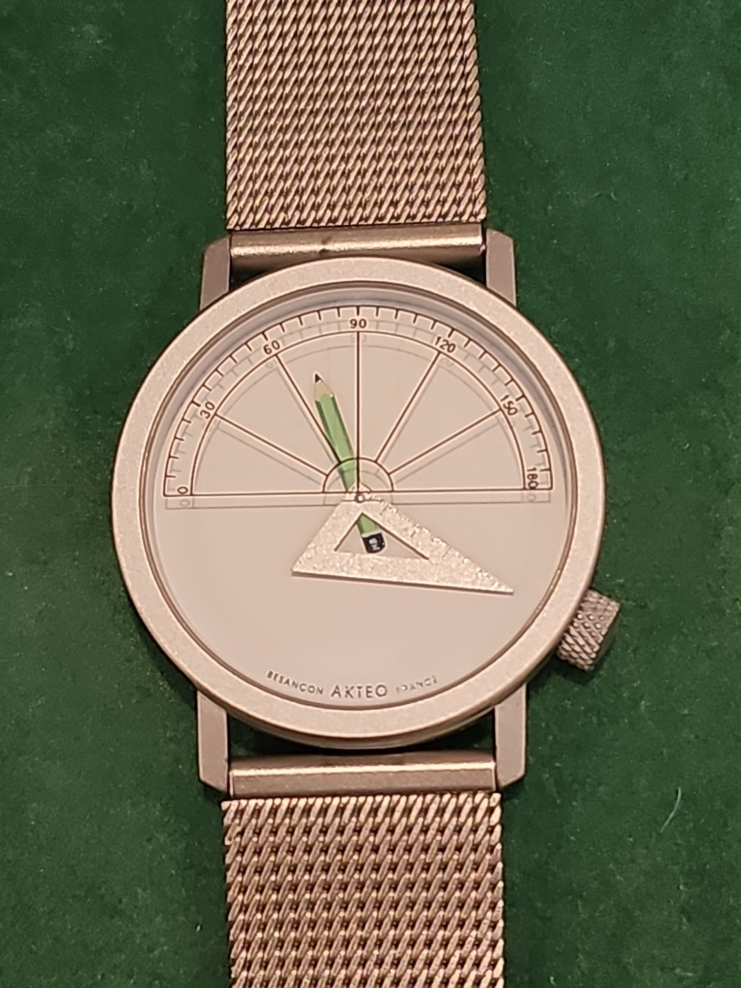 Akteo Architect Mens Stainless Steel Watch Fresh Battery