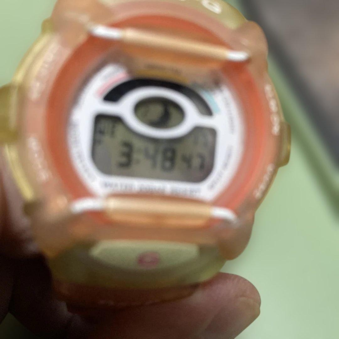 CASIO G-SHOCK Digital Watch, Clear Orange