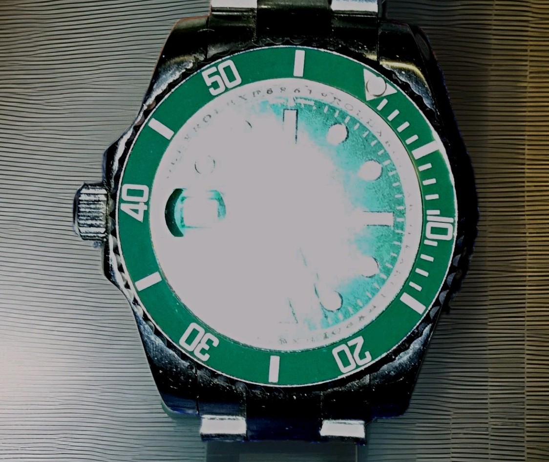 Rolex Submariner Date 41mm Green Dial/Bezel Stainless 2 Tone Bracelet