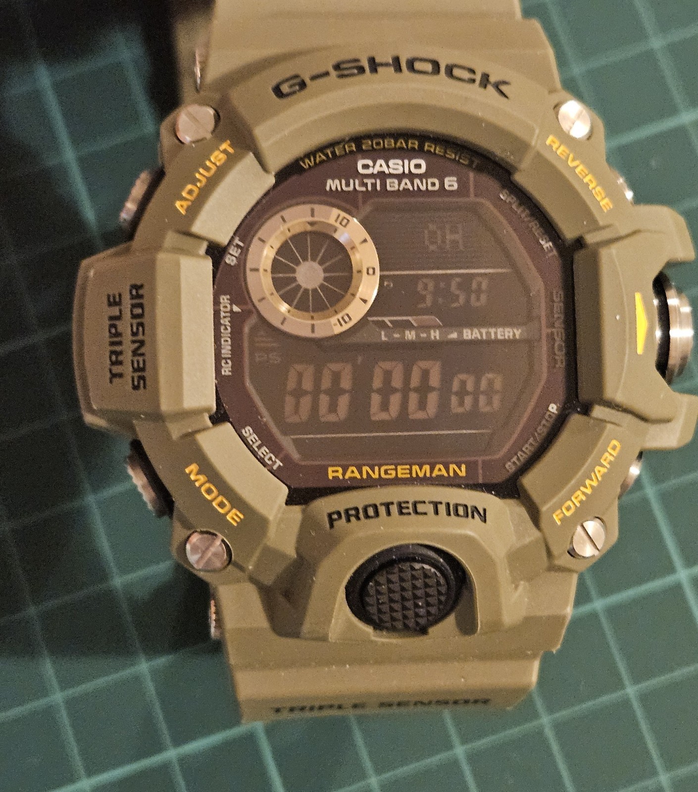 Casio GW-9400 GW-9400-3 Rangeman GREEN