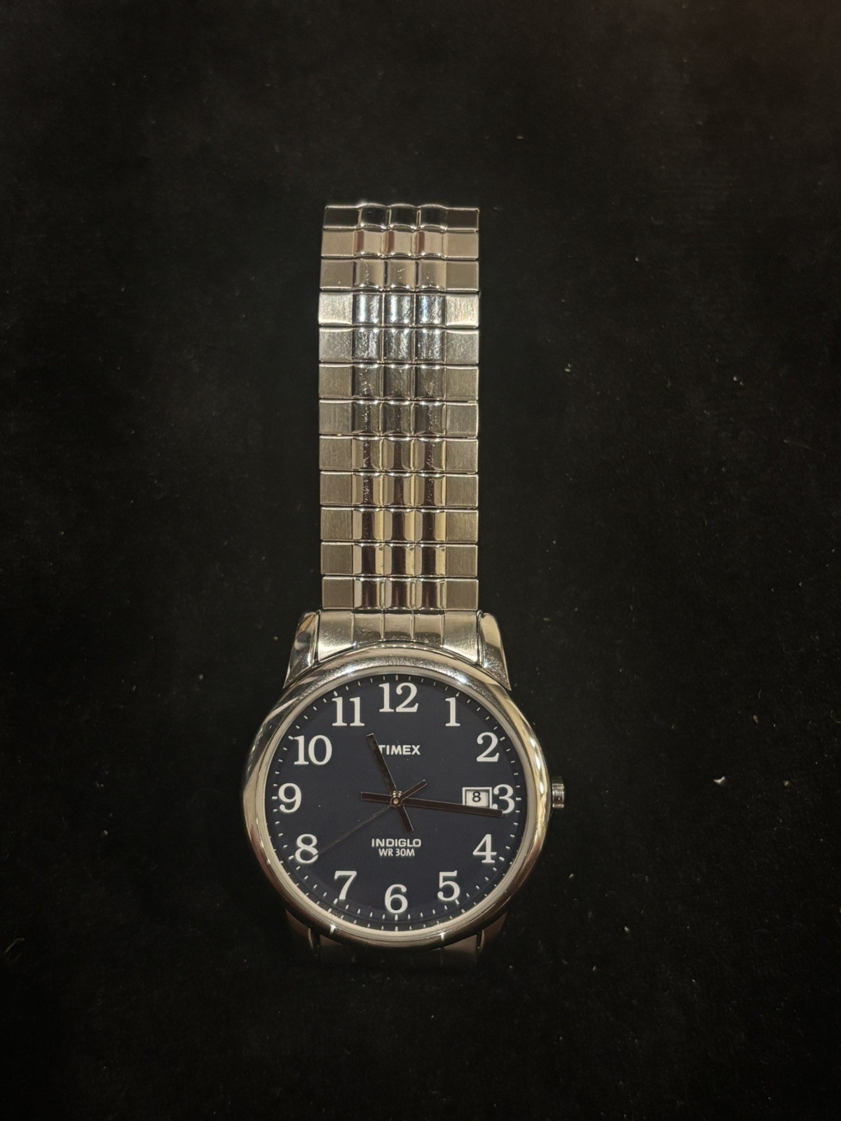 Timex Easy Reader Main Line Quartz Blue Dial Men’s Indiglo 40MM Case Watch