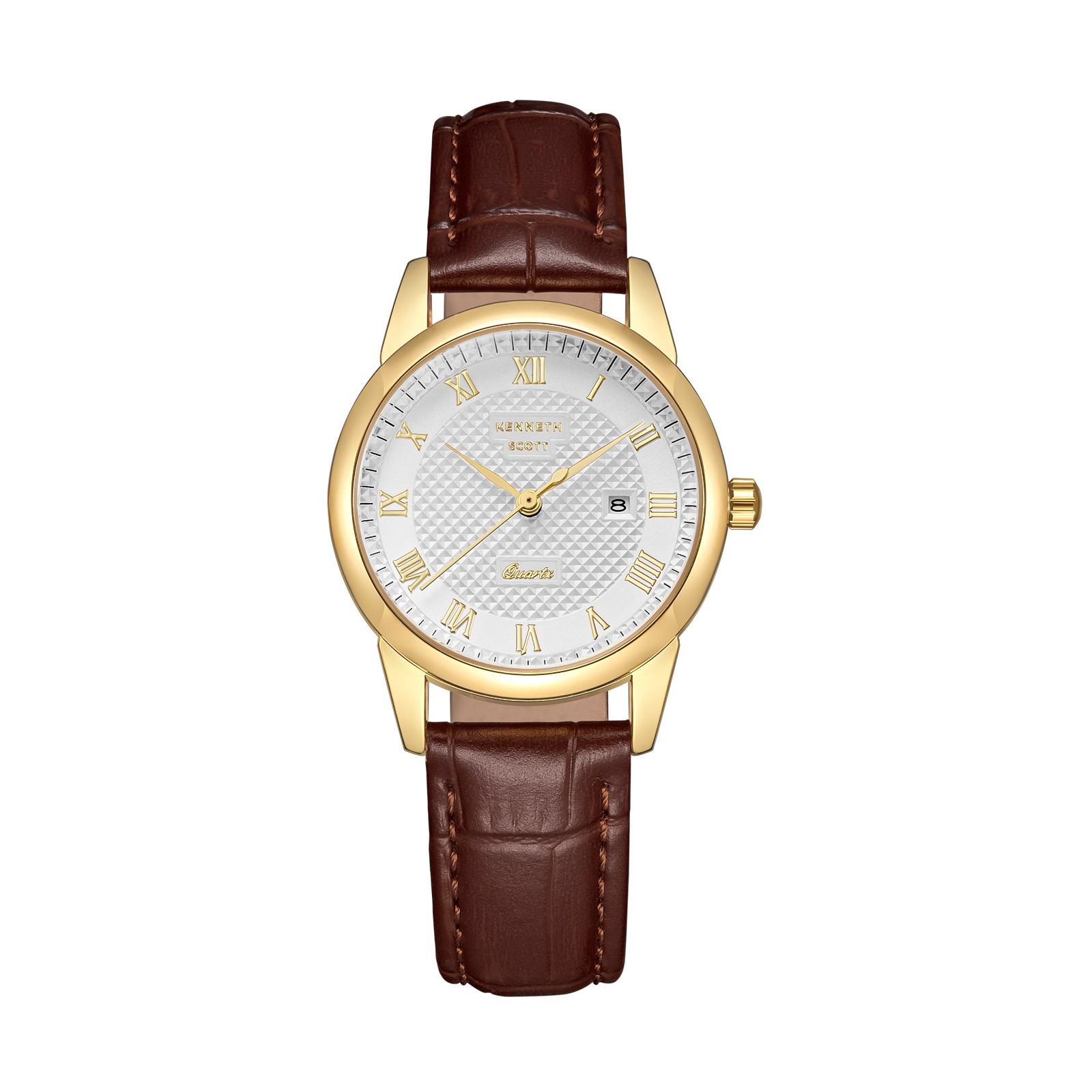 Kenneth Scott Women’s Analog Watch | Beige Dial, 32mm, 30 m (3 ATM)