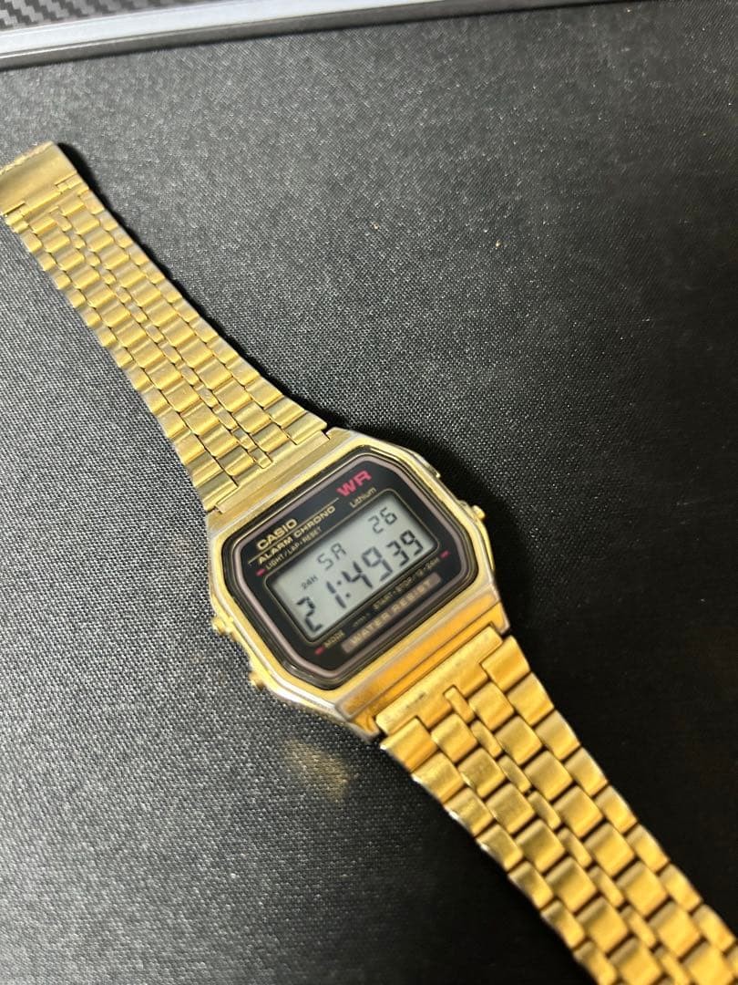 CASIO A159W Gold Digital Watch