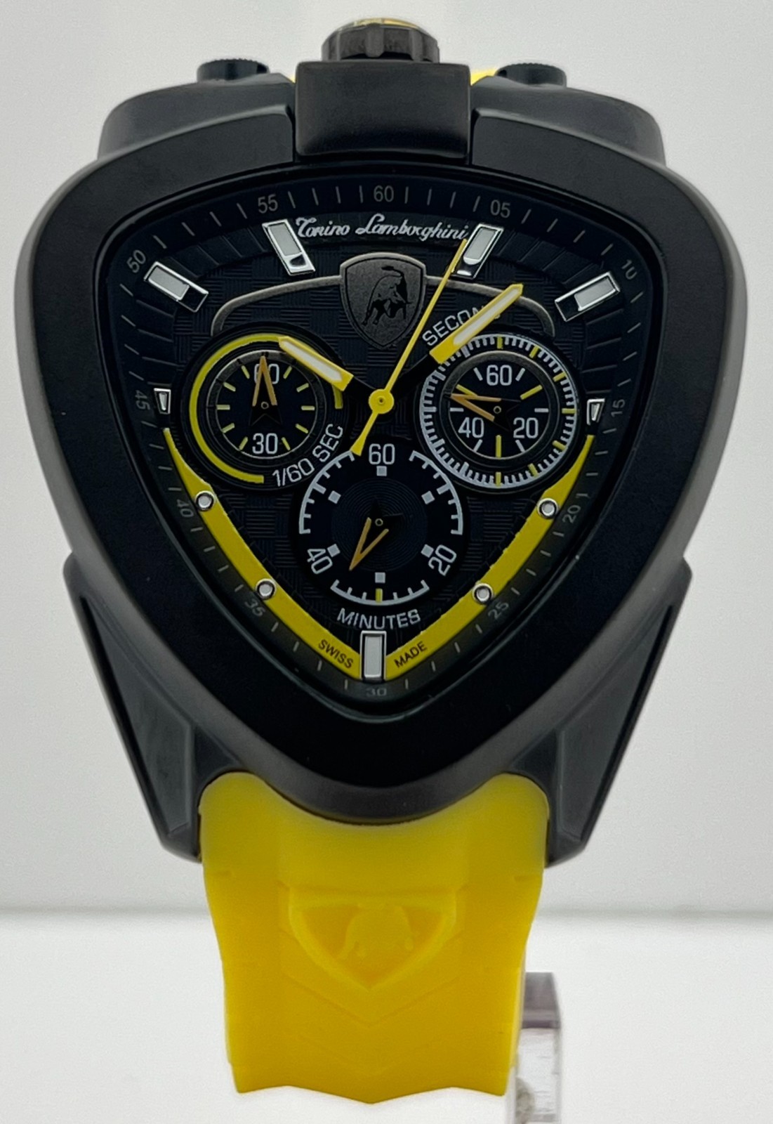 Tonino Lamborghini Spyder Chronograph Men’s Quartz Black Dial Perfect Wristwatch