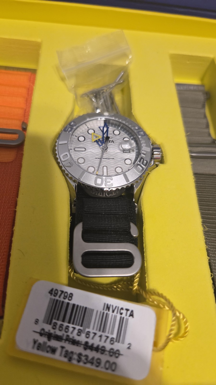 Invicta Ocean Predator Men’s Watch – 44mm with Interchangeable Strap
