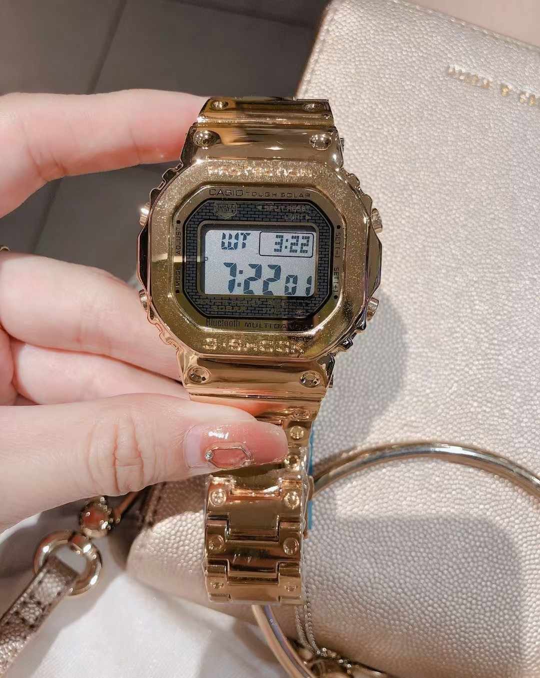 Casio golden small square