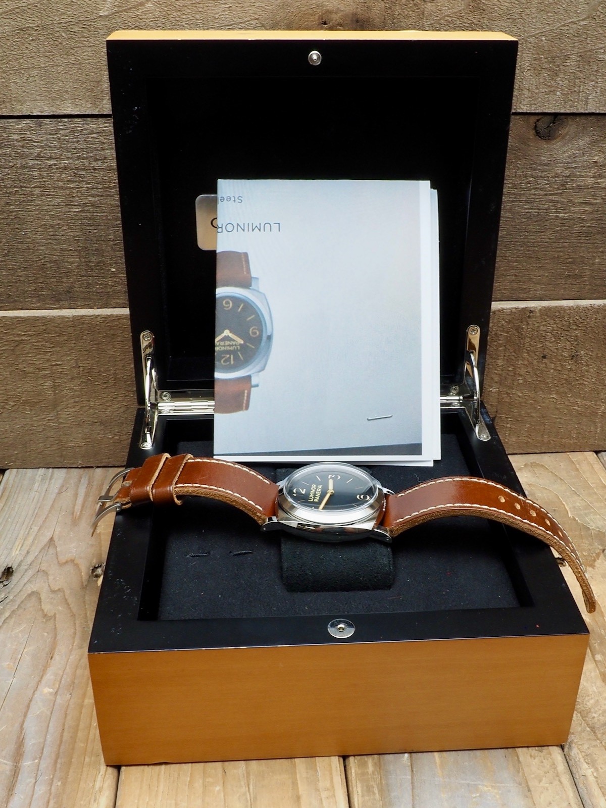 Panerai Luminor 47 Pam00372 Plexi Crystal P Serial 95% LNIB UNPOLISHED Case!