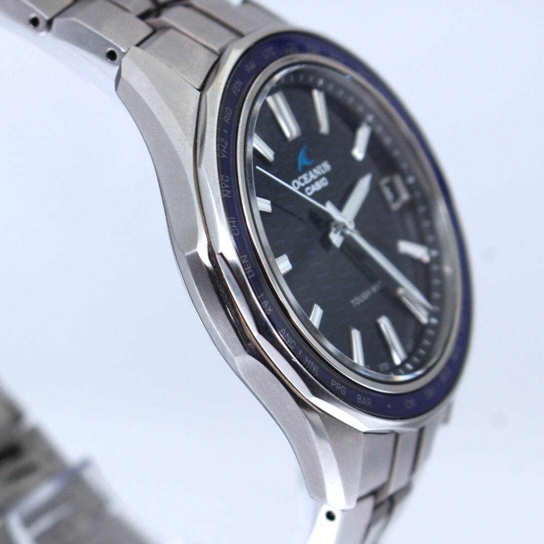 Watch CASIO (Casio) OCW S400 OCEANUS BL Dial Men’s Solar Running Item ‘VRW 1736’
