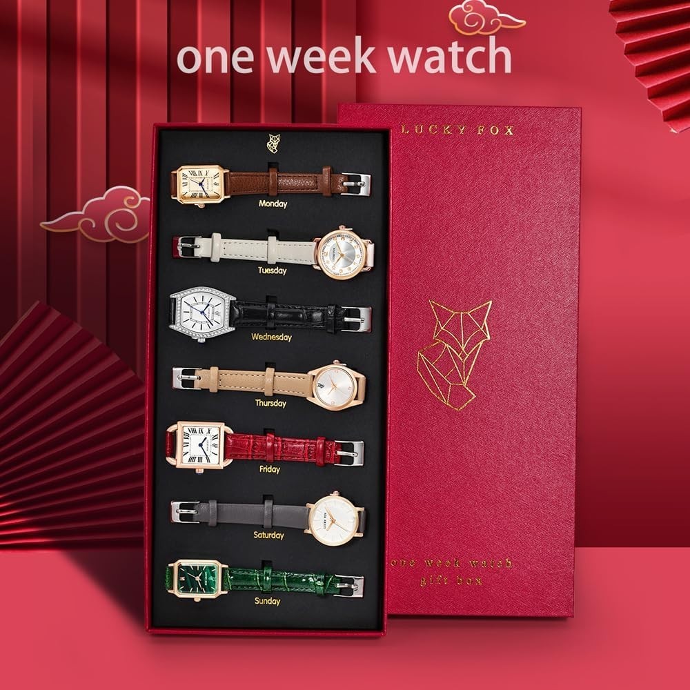 Versatile Leather Strap Watch Set – 7 Quartz Designs for Everyday Elegance