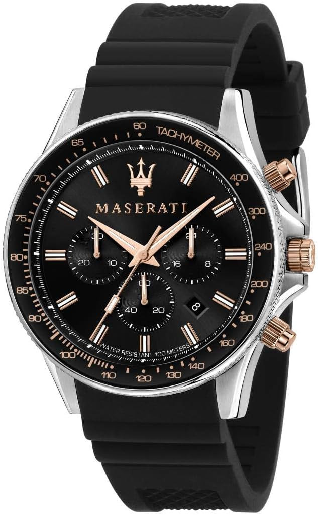 Maserati Sfida Men’s Watch Black Dial Simple
