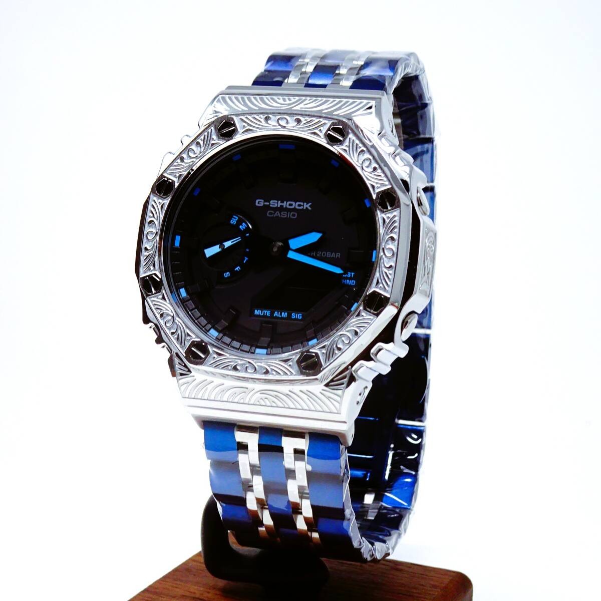 〓New〓mod Casioak〓G-Shock CUSTOM/MADE wristwatch with GA2100 stainless steel
