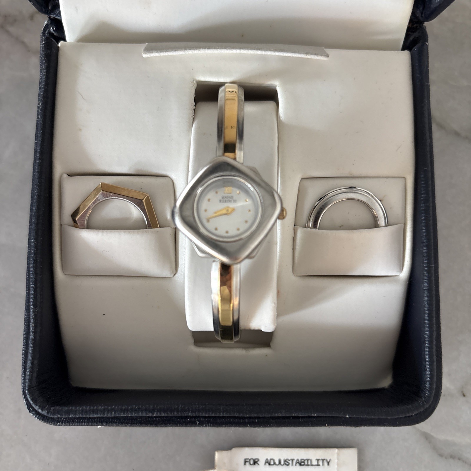 Anne Klein II Wristwatch Womens Stainless Steel Back Metal Bezel Case Untested