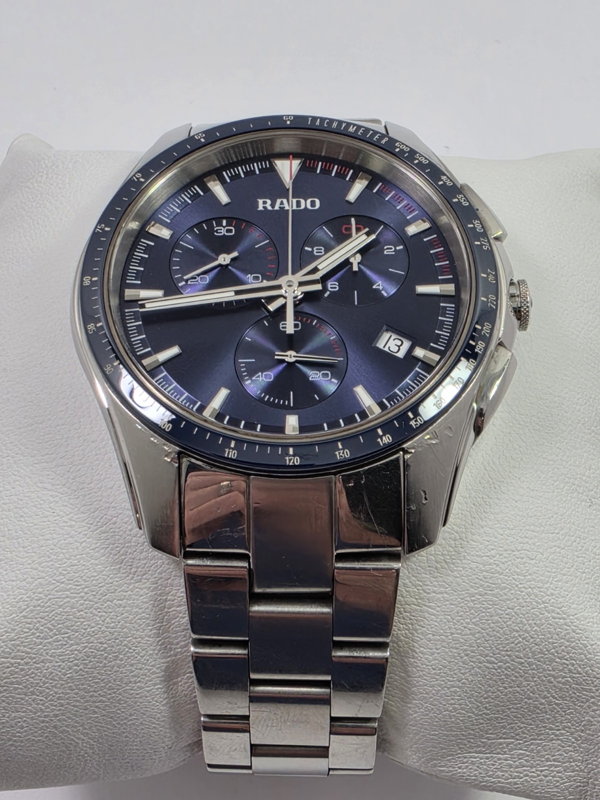 Rado Hyperchrome Quartz Chronograph Blue Dial Stainless Men’s Watch R32259203