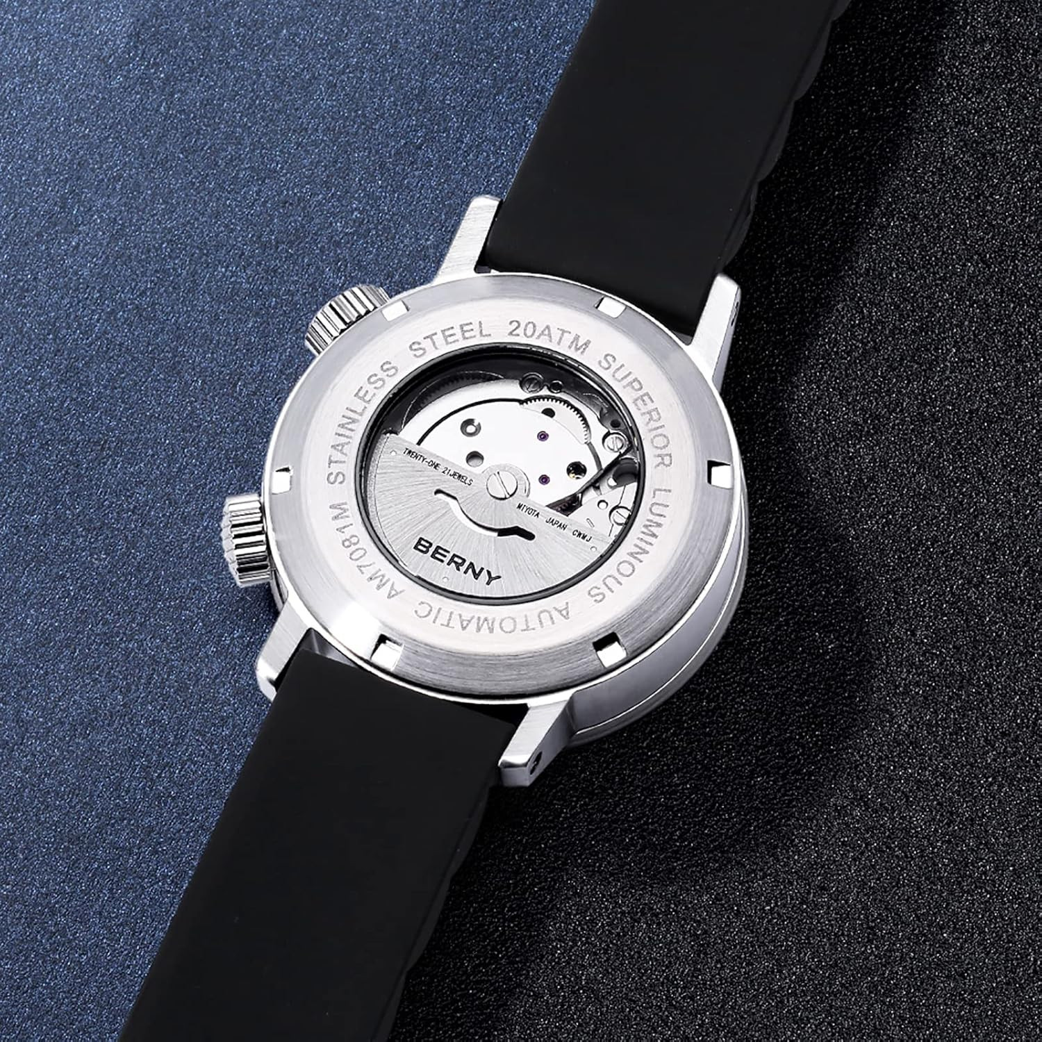 Men’s Automatic Dive Watch – Self-Wind, Waterproof, Luminous, No Battery Needed