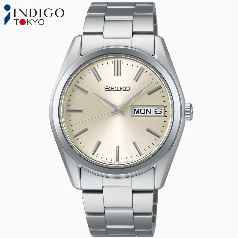 SEIKO Selection SBTH007 Day-Date Analog Quartz Champagne Gold Dial 37.4mm Watch