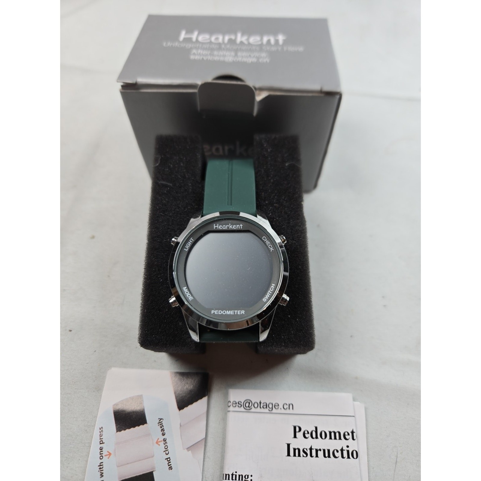 Hearkent Waterproof Pedometer Watch For Seniors Non Bluetooth No App Required