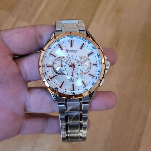 CURREN Stylish Chronograph Stainless Steel Watch for Men