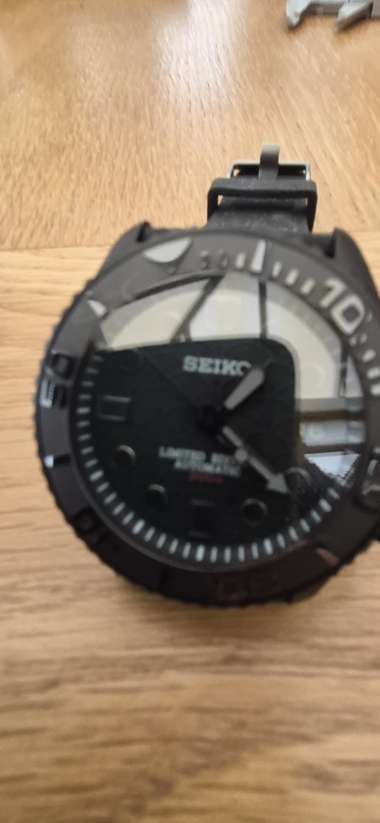 Seiko 7s26 Stealth Divers Watch Automatic Black SKX007