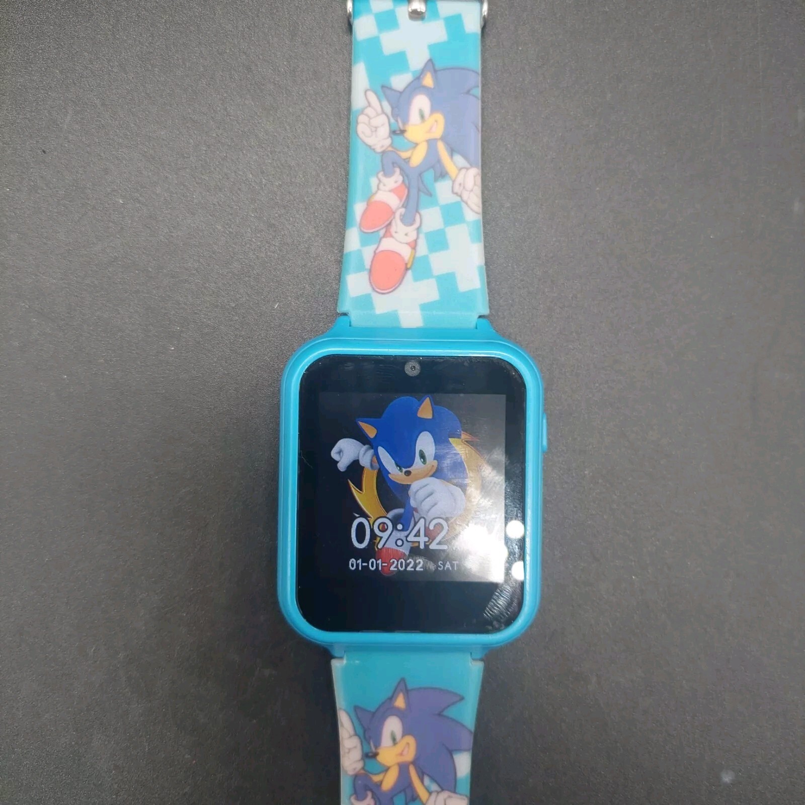 Sega Sonic The Hedgehog Interactive Kid’s Watch Blue Accutime Camera Games Video