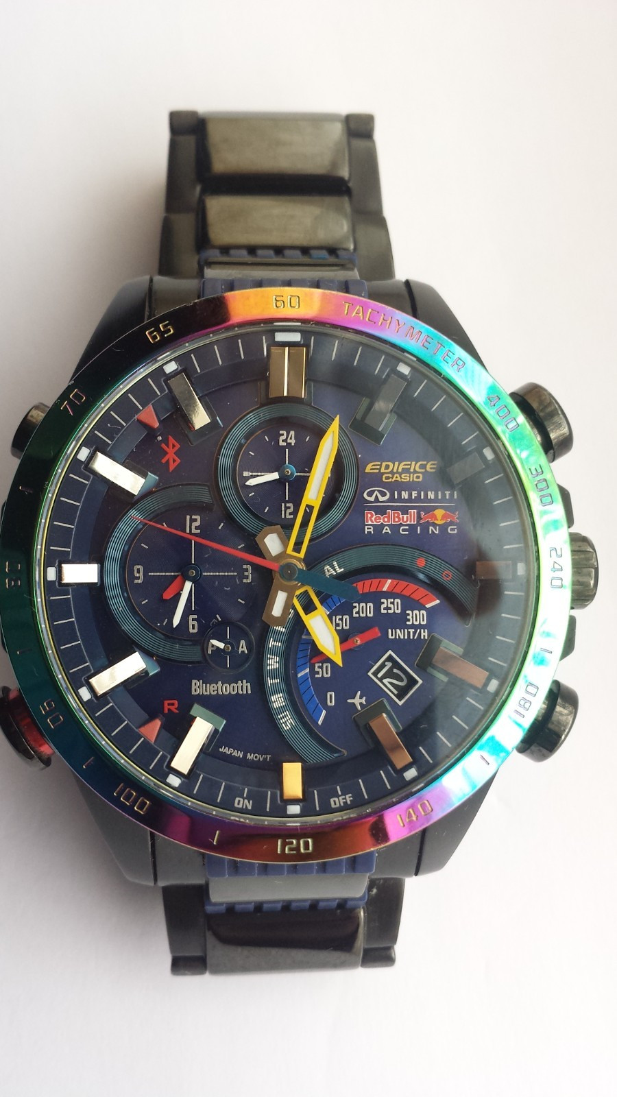 MENS CASIO EDIFICE EQB-500RRB Red Bull Racing Infiniti Multicolour Watch Boxed