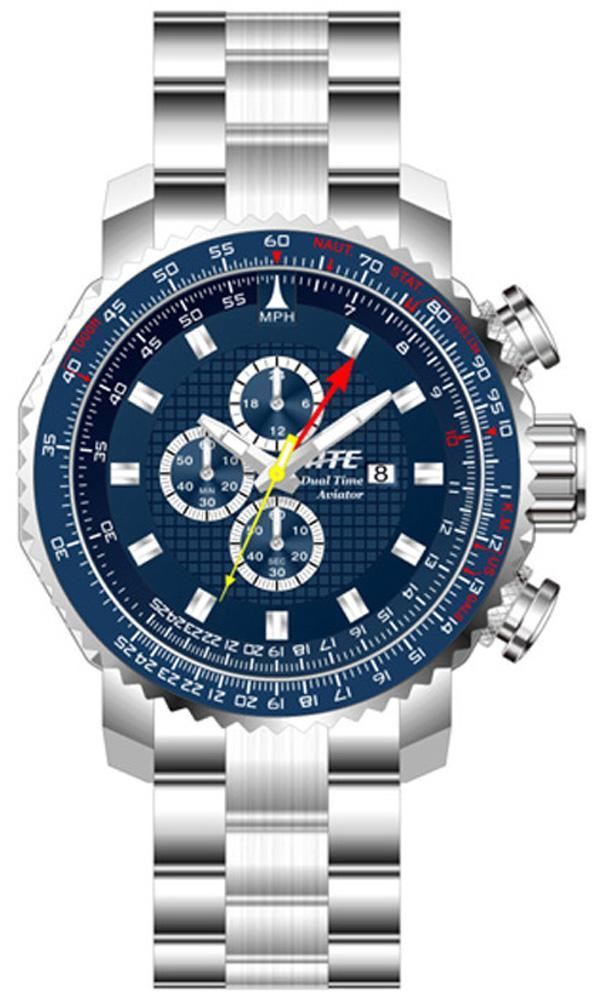 Watches for Pilots / Aviators, Chronograph, Dual-Time, Calc Bezel – ATC3200B